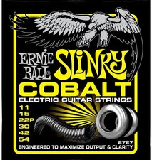 Ernie Ball 2727 Cobalt Beefy Slinky Electric Guitar Strings - 6 PACK 11 - 54