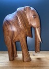Vintage Hand Carved Elephant Approximately 9 Inches Tall — photo 5