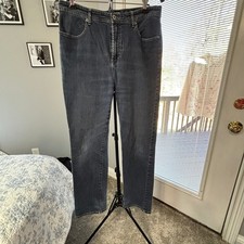Chico's Platinum Dark Wash Straight Leg Jeans Size 2 Excellent Condition