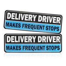 Delivery Driver Magnet for Car 2PCS Set Removable Magnetic Delivery Sign