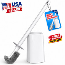 Toilet Bowl Brush and Holder Set - Toilet Scrubber Brush,Cleaning Brush,Bathroom