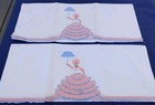 Lot of Two Adorable New Vintage Southern Belle Crocheted Pillowcases Handmade — photo 2