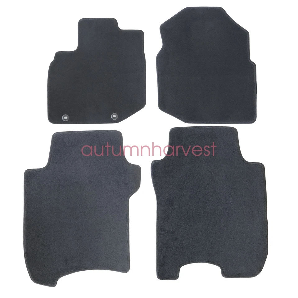 4Pcs Fits Honda Fit 2015-2020 Front & Rear Floor Mats Carpet Replacement Velour - Image 4 of 4