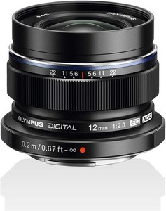 Olympus M.Zuiko Digital ED 12mm f2 Photography Camera Lens