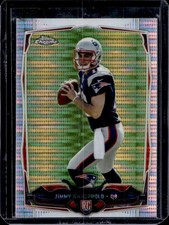 2014 Topps Chrome Jimmy Garoppolo RC Pulsar Refractor Rookie #150 Patriots