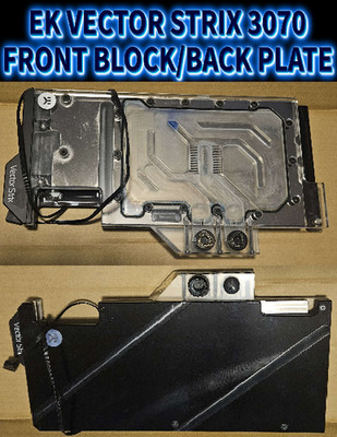 EK Quantum Vector RTX 3070 Strix Water Block & Backplate RGB EKWB Read Disc