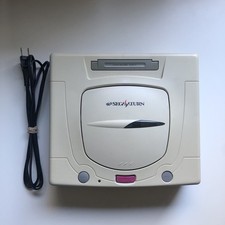 White Sega Saturn HST-3220 NTSC-J Console japanese import tested sent quickly
