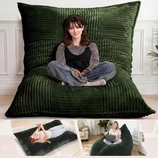Giant Bean Bag Chair, 3-in-1 Convertible Bean Bag Floor Cushion Washable Cover