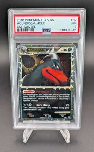 Houndoom 2010 Pokemon Heartgold & Soulsilver Undaunted Holo #82 PSA 7