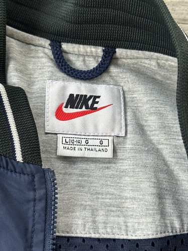 Vintage Nike Windbreaker Track Jacket Large Center Swoosh Spellout Logo 90s by Nike, Size L, $49.95 - Photo 4