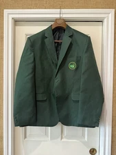Men’s 2XL Green Golf Blazer Modeled After Masters Champion Jacket with Patch