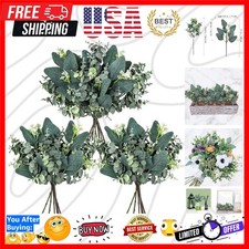 Elegant 20 Pcs Artificial Eucalyptus Leaves Bulk for Floral Arrangements