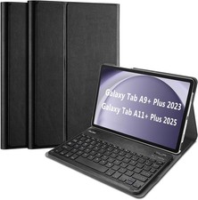 Case for Galaxy Tab A11 Plus 2025, Lightweight with Magnetic Detachable Keyboar