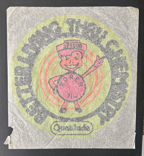 Vtg 1970s Speedo Quaalude Rorer 714 Large 10” Iron-On Transfer Counterculture 