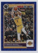 2023-24 Panini NBA Hoops Premium Stock Blue Prizm 5/25 D'Angelo Russell #12 7y2