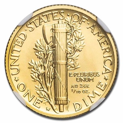 ⭐️セール中⭐️【新品】プラズマクリーム 金銀 各100g 2016-W 1/10 oz Gold Mercury Dime SP-70 NGC (ER) | eBay