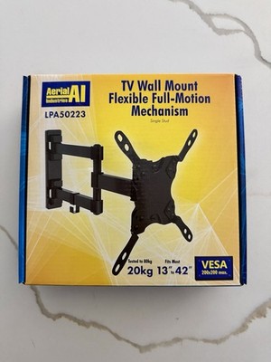 TV Wall Mount Bracket Swivel Full Motion LCD LED 32 40 42 43 47 48 49 50 55 Inch