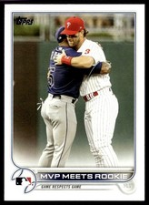 2022 Topps MVP Meets Rookie CC, CL Tampa Bay Rays/Philadelphia Phillies #367