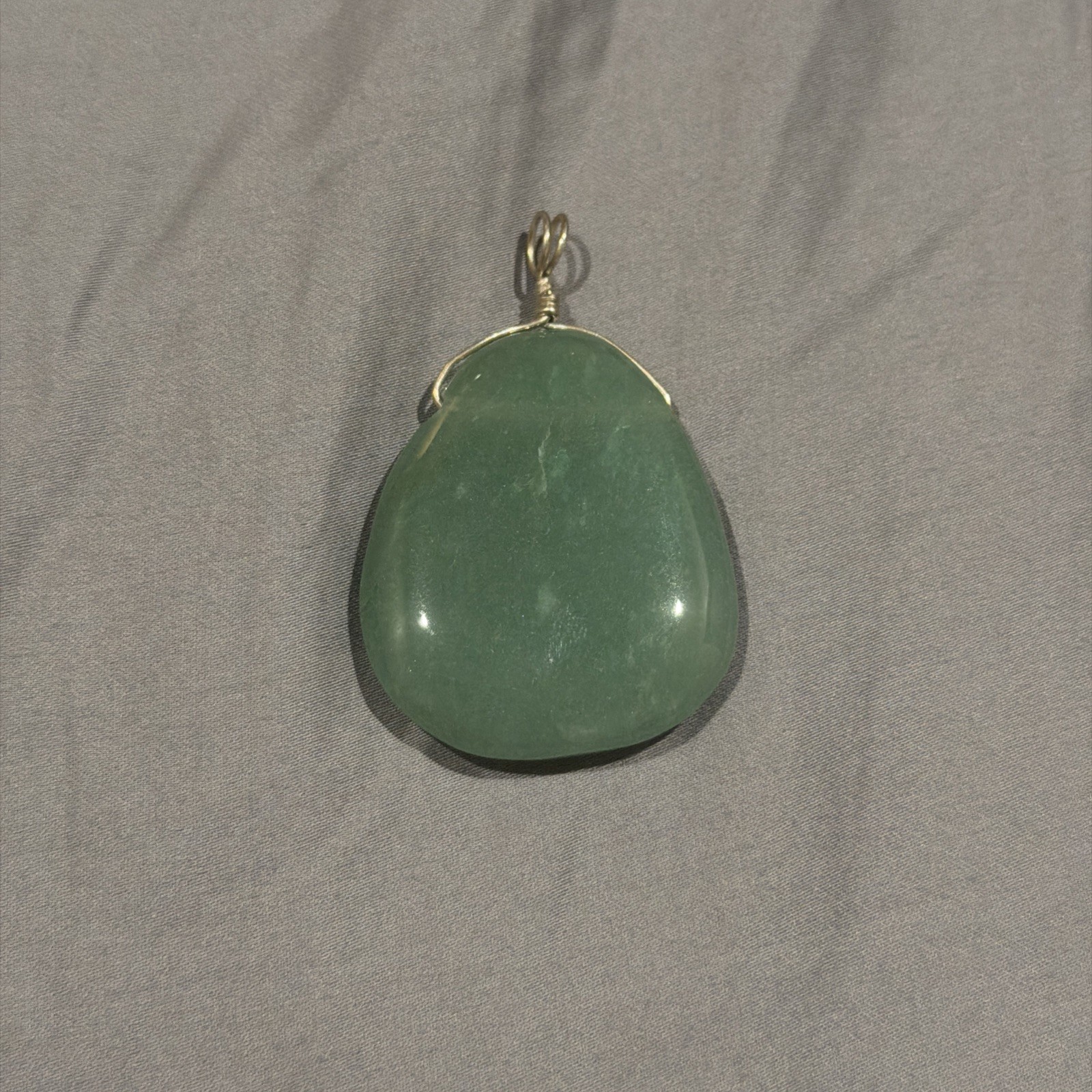 925 Sterling Silver Natural Grade A Jadeite Jade Chunky Pendant