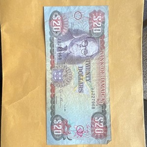 Bank of Jamaica $20 Banknote 1995 Circulated Paper Money J1227968