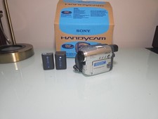 SONY Handycam DCR-DVD201 Camera Camcorder Mini DVD-R w/ 2 Batteries TESTED Read
