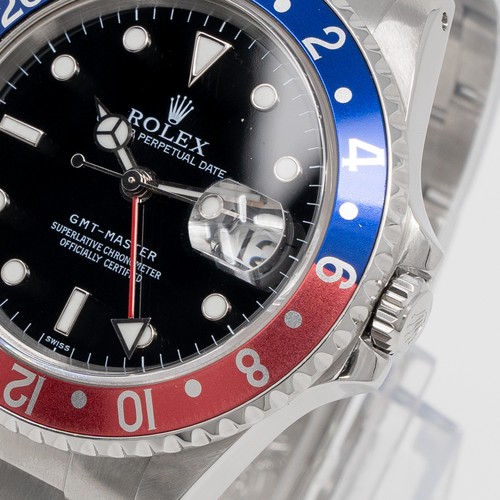 Rolex GMT-Master 16700 "Pepsi", Box & Papers, Stainless Steel, Black Dial, Oy...