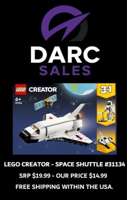 LEGO Creator 31134 Space Shuttle - 3 IN ONE - ***FREE SHIPPING CONTINENTAL USA**