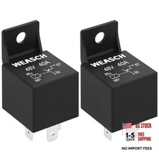Pack Car Relay, 48V 40A, 4 Pin SPST, Automotive Switches and Starters, 2