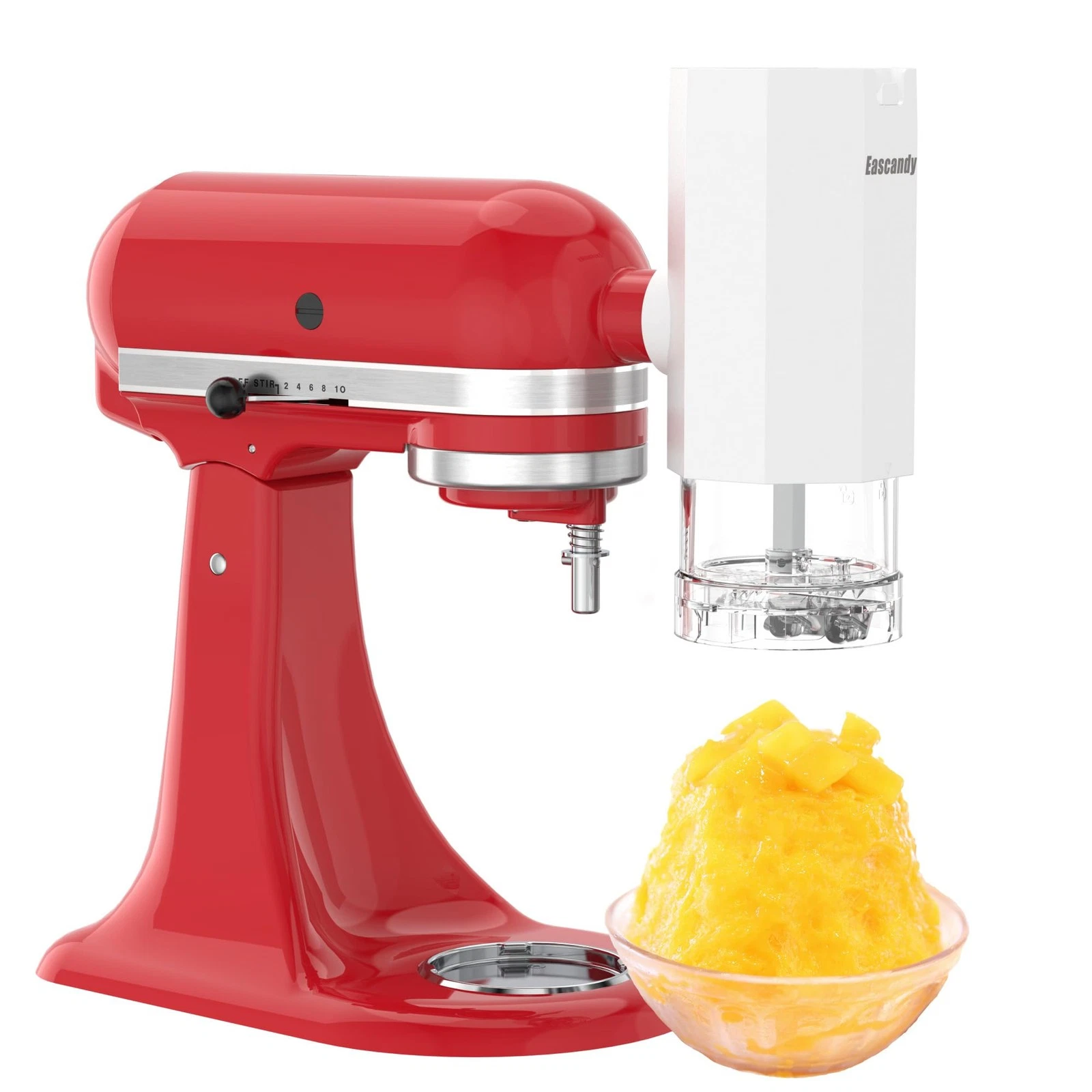 Shaved Ice Attachment for KitchenAid Stand Mixer, Snow Cone Maker for Kitchen...