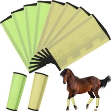 8 Pcs Mesh Fly Boots for Horse Breathable Mesh Horse Boots Protective Horse Leg