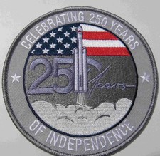 CELEBRATE AMERICA'S 250th YR ANNIVERSARY W/FALCON HEAVY SPACE PATCH