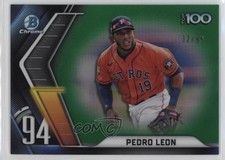 2022 Bowman Chrome Scouts Top 100 Green Refractor 32/99 Pedro Leon #BTP-94 9hx