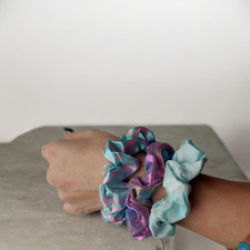 Fashop Velvet Hair Multi-Color Hair Scrunchies - 12 Pieces