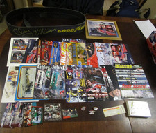 Vintage Nhra Postcards Blower Belt Pins Other Mostly Autographed Lot