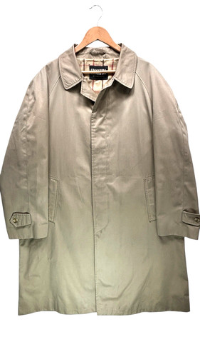 Grenfell, Vintage Grenfell Crossfell Car Coat Herren 42 L Beige Mac Mantel Karo Malta Made