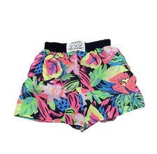 Vintage Surf Mani Swim Trunks Men's Small Colorful Neon Surfer 80s 90s