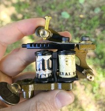 Custom Handmade Tattoo Machine Double Coils Delicate Fast Liner 8 wraps