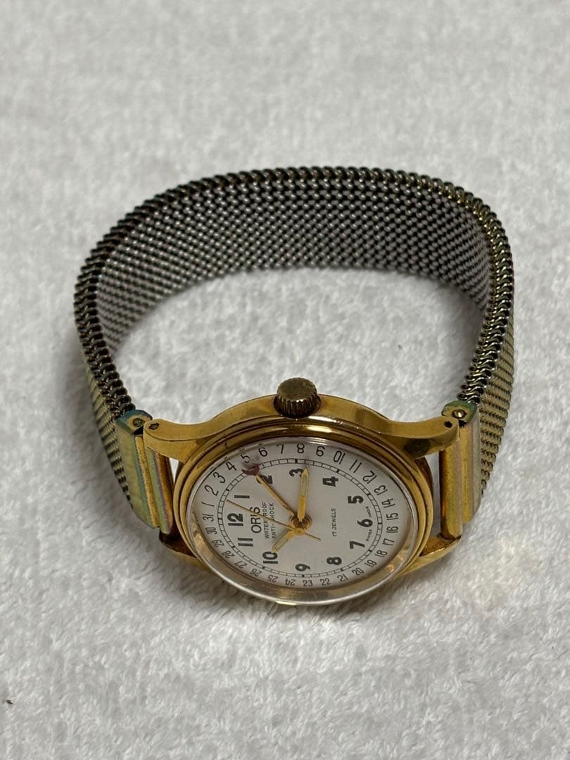 ORIS Pointer Date Hand Winding Watch 7285 White D… - image 6