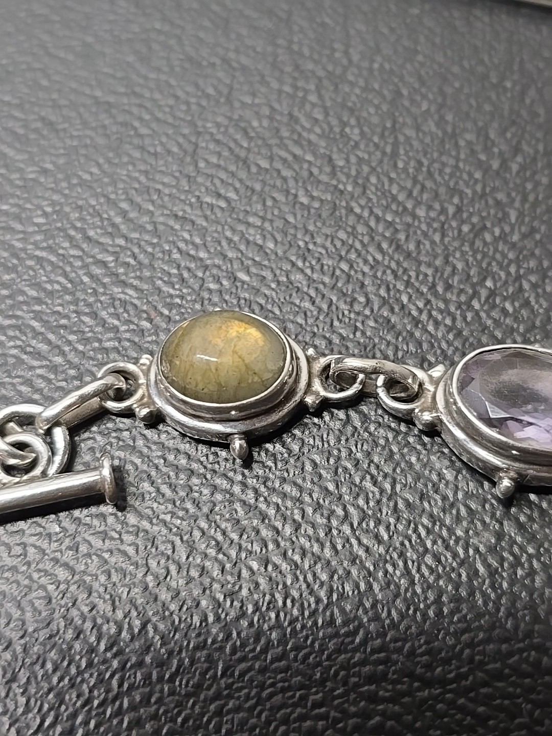 Sterling Silver Multiple Gemstone Bracelet Toogel… - image 8