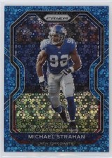2020 Panini Prizm No Huddle Blue Prizm 51/79 Michael Strahan #166 HOF 14x1