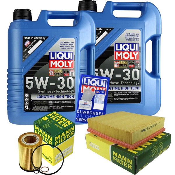 Inspektionskit Filter Liqui Moly ÖL 10L 5W-30 FüR Bmw X5 E53 4.4I 4.8Is-image