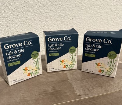 Grove Collaborative Cleaner Concentrate 3 Packs Tub & Tile, Wild Grass & Neroli