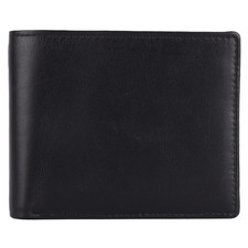Men's Slim RFID Blocking Wallet Top Grain Leather Bifold with 10 Card Slots...