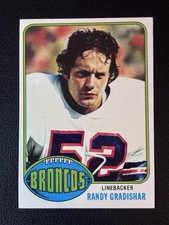 1976 Topps #257 Randy Gradishar Denver Broncos Rookie Football Card NM A1. rookie card picture