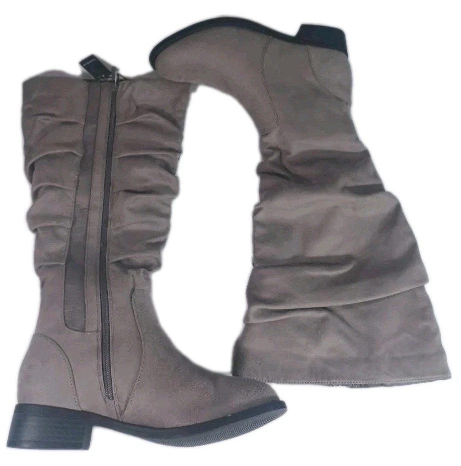 Torrid новый с Ярлыками женская сутулиться колена ботинки серо-серый 7 WW шириной - Изображение 2 из 4