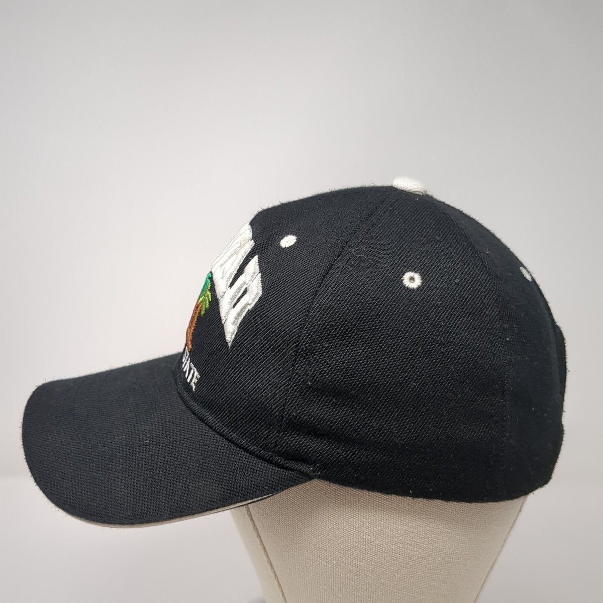 Hawaii Aloha State Strapback Baseball Cap Black One Size Banana Expression View 3