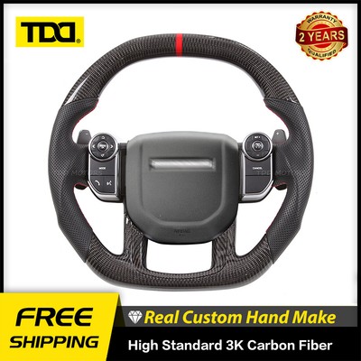 TDD Real Carbon Fiber Steering Wheel for Land Rover Range Rover Sport Vogue