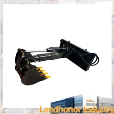 Landhonor Big Arm Excavator Deeper Digs 75" Reach Skid Steer Attachment Backhoe 