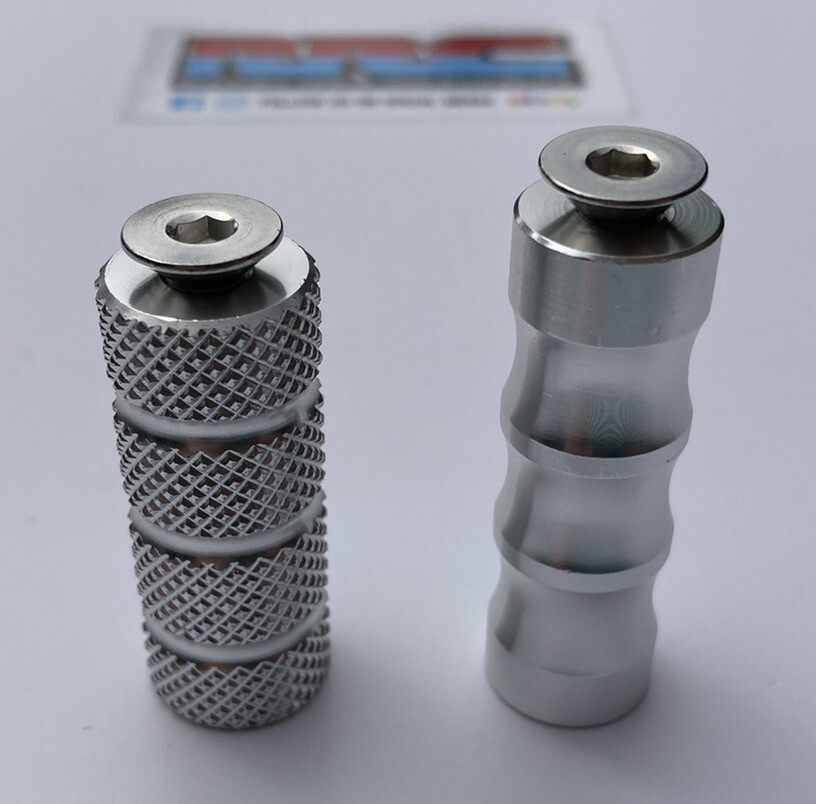 Motorcycle Toe Pegs for Racing Rearsets.Knurled Alloysuits SES,Promach