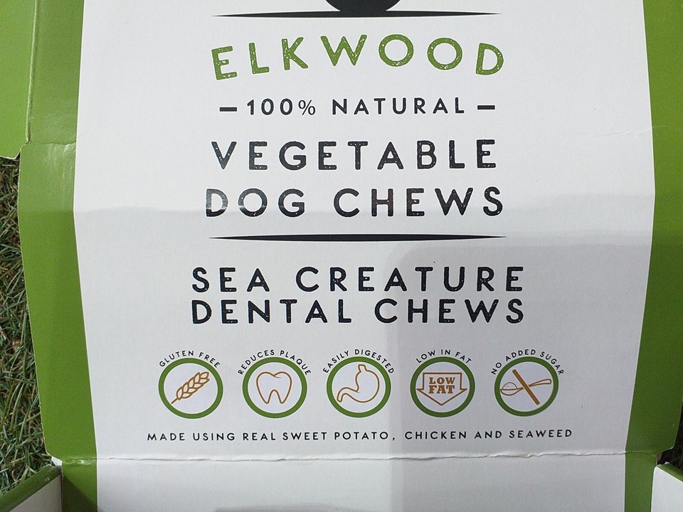 Elkwood 100% Natural Sea Creature Dental Chews x54 (1.4kg) Boxed ...